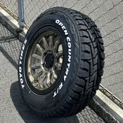 デリカD5 RAV4 アドベンチャー オフパケ 新品 16インチタイヤホイール 4本セット TOYO OPENCOUNTRY RT 235/70R16 ホワイトレター トーヨー 純正車高 マットブロンズ 7.5J+35 114.3 5穴 オフロードのサムネイル