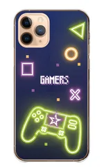 iPhone 11 iPhone11 ケース カバー アイフォン11 スマホケース ハードケース ゲーム げーむ ゲーム機 ネオン サイバー風 おしゃれ オシャレ かっこいい カッコイイ カラー01