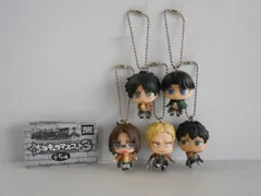 ♯Kut01Bz進撃の巨人ちみキャラマスコット3全5種
