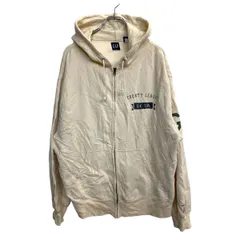 GAP ジップアップ スウェット パーカー XLサイズ ギャップ クリームベージュ 古着卸 アメリカ仕入 t2410-3290