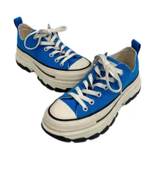 コンバース CONVERSE ALL STAR TREKWAVE OX オールスター トレックウェーブ 青 1SD681 レディース靴 スニーカー ブルー 24cm 101sh-2092