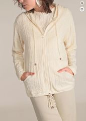 ペルペル フラワー柄 ジップアップフーディ L~XL  ペルーコットン100％