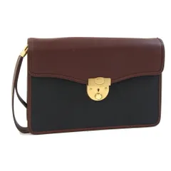  ダンヒル セカンドバッグ ブラック ダークブラウン 中古