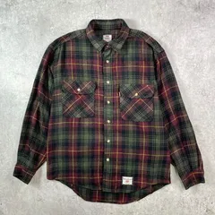 90年代 Levi's リーバイス チェック コットンウールシャツ メンズL 