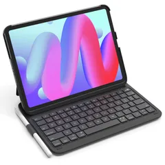 【数量限定】第1/2/3/4世代 11インチ 11インチ Pro に適用 iPad iPad ペンホルダー付き iPad 10.9インチ（2022/2020）と 2024/第5世代/第4世代 BK2007 Air 超軽量キーボードケース 黒 10世代 Inat