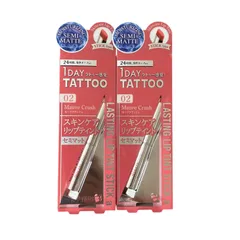 1DAY TATOO スキンケアリップティント セミマット 02  2個セットのサムネイル