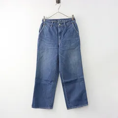 45R おこめデニムのシャルロットパンツ ワイド　馬釦　インディゴ 大きいサイズ 45R おこめデニムのシャルロットパンツ ワイド 馬釦 インディゴ