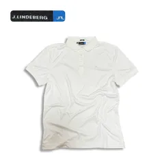 J.LINDEBERG ジェイリンドバーグ SLIMFIT 半袖 ポロシャツ ホワイト size L メンズ ゴルフウェア
