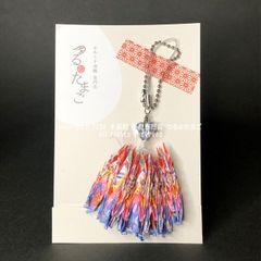 「千羽鶴 ストラップ 千代紙」（和柄2番）