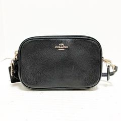 COACH(コーチ) ショルダーバッグ - 65547 黒 ミニバッグ レザー - メルカリ