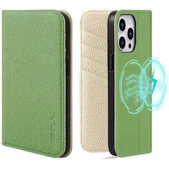 VISOUL iPhone 15 ProMax ケース 手帳型 本革 MagSafe対応 スマホケース レザー カード収納 多機能 アイフォン15 ProMax ケース ワイヤレス充電対応 横置きスタンド機能付き手帳型ケース 全面保護 マグネット式 アイホ 0