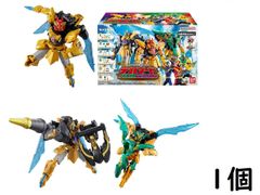 バンダイ(BANDAI) ミニプラ ナンバーワン合体シリーズ02 テガソード&イーグルシューター50&ユニコーンドリル50 セット 食玩 賞味期限2026/04