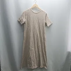 ◇ ⊂ SIMPLICITE シンプリシティ 半袖 ロング丈 ワンピース サイズ表記なし ベージュ系 レディース E  【1409100041897】