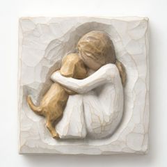 ウィローツリー飾り盾 True Plaque - 真実 幅9.6x奥行2x10.5(cm) いぬ | おしゃれ 置物 彫刻 人形 インテリア スーザン･ローディ 正規輸入品