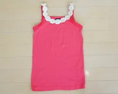 アナスイミニ ANNA SUI mini アウトレット 子供服 女の子 タンクトップ 130cm ピンク カットソー素材 春 夏 ★3 トップス ガールズ 女児 キッズ 【中古】 ユーズド リサイクル 古着 子ども服 こども