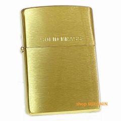 Zippo ブラッシュ ソリッド ブラス 刻印入り 204 Brushed Solid Brass 定番 ジッポー オイルライター