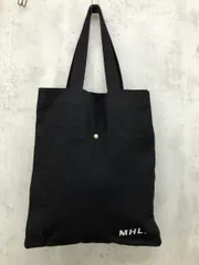 MHL.トートバッグ 無地 ブラック MHL. 「MHL.」 トートバッグ - ブラック メンズ : ZOZOTOWN