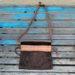新品未使用品　RE.ACT LEATHER WORKS  RE.ACT x VINUP / 3-Way Red Cross Bag ブラウン