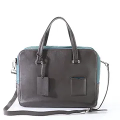 極美品 フルラ レザー 2WAY ビジネス バッグ 斜め掛け ショルダー 書類鞄 トート 通勤 メッセンジャー 本革 A4 メンズ EHM T6-7【中古】のサムネイル