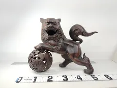 唐獅子    陶器置物    ① Yahoo!オークション -「唐獅子置物」(住まい、インテリア) の