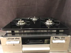 ハーマン LPガス ビルトインコンロ H1633AOWHV 中古品 21年 【ハンズ