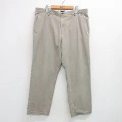 W37/古着 ドッカーズ パンツ メンズ ワンポイントロゴ 薄ベージュ カーキ 25may29 中古 ボトムス ロング