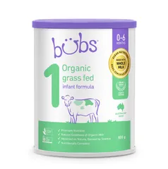バブズ オーガニック 牛 粉ミルク ステージ1（0〜6ヶ月） / Bubs Organic Infant Cow Formula Milk Stage 1 (0–6M) Halal - Babama 出品のサムネイル