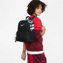 ナイキ 子ども用 リュックサック 11L バッグ NIKE ブラジリア JDI キッズ ミニ バックパック  鞄 男の子 女の子 スポーツ  キッズリュック nike ミニバッグ 通園   ブラック/シルバー/DR6091-017