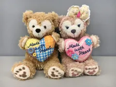 東京ディズニーシー ぬいぐるみポシェット2個まとめセット ダッフィー/シェリーメイ メイドウィズハート ストラップ欠品 2504LS017