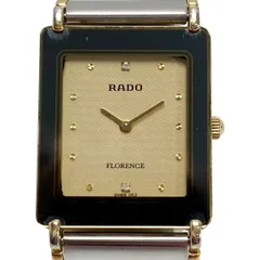 【美品】ラドー フローレンス 2Pダイヤ スクエア レディース 腕時計 724 ラドー フローレンス 2Pダイヤ スクエア レディース 腕時計 724