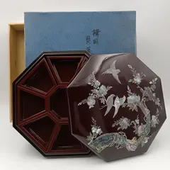 唐物　菓子器　漆器　時代物　蓋物　螺鈿 2025年最新】螺鈿細工菓子器の人気アイテム - メルカリ