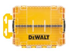 デウォルト(DEWALT) タフケース (中) オーガナイザー 工具箱 収納ケース ツールボックス 透明蓋 脱着トレー 積み重ね収納 ネジ ビット 小物入れ