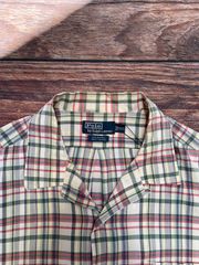 【 CALDWELL 】〜90's　Polo by Ralph Lauren　ラルフローレン　半袖シャツ　開襟　チェック柄　XXL
