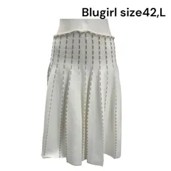 ブルーガール　Blugirl　爽やかなホワイト　ロング目　スカート  42、L レディース　S5Q415のサムネイル