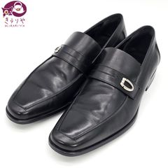 Salvatore Ferragamo サルヴァトーレ フェラガモ BRERA ローファー ビジネスシューズ 7 1/2 EE 25.5~26㎝ ブラックカーフ 箱 保存袋 イタリア製