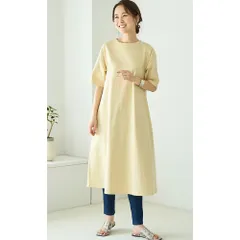 ☆ クリームベージュ ☆ マキシ/LLサイズ ☆ 丈が選べる！綿１００％Ａラインカットソーワンピース ワンピース レディース 夏 半袖 ワンピ Tシャツワンピ Tシャツワンピース 春夏 綿100％Ａラインカットソーワンピース おしゃれ シンプル Aライン