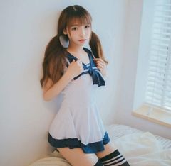 セーラー服 コスプレ  コスチューム ランジェリー ベビードール D043