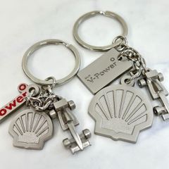 新品 非売品 昭和シェル 艶消し V-Power キーホルダー 2種類
