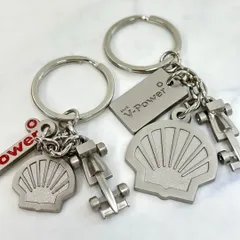 新品 非売品 昭和シェル 艶消し V-Power キーホルダー 2種類