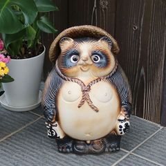 信楽焼 魔除け狸 シーサー狸 (2匹セット)狸 タヌキ たぬき - メルカリ