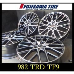 【982】▲未使用品▲TRD TF9 ホイール▲19x7.5J 5穴 PCD114.3 +48 4本 CH-R など