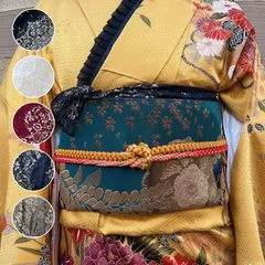 帯揚げ　レース帯揚げ　卒業式　成人式　袴　振り袖　前撮り　浴衣　着物　ゴールドレース