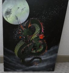 絵画 龍 ドラゴン スプレーアート - メルカリ
