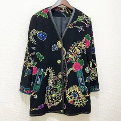 未使用級✨レオナール　カシミヤ混ウールコート　金ボタン　裏シルク総柄　胸ロゴ刺繍 レオナール カシミヤ混ウールコート 金ボタン 裏シルク総柄 胸ロゴ刺繍