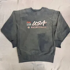 90sトリコタグ Champion チャンピオン MADE IN USA REVERSE WEAVE USA BASKETBALL ボロ 襤褸 フェード グレー gray SIZE XXL No.T120