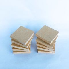 木材 MDF合板 9mm厚 約50mm×約50mm 10枚セット