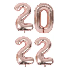 【数量限定】2022ナンバーホイルバルーンの記念日卒業パーティー風船新年イブパー
