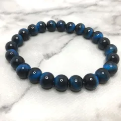 ブルータイガーアイブレスレットで金運アップ！（新品）・財運・金運上昇のブルータイガーアイブレスレット☆