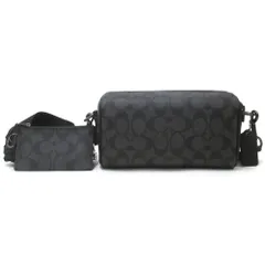 【新品 未使用】コーチ バッグ メンズ COACH アウトレット シグネチャー キャンバス アクセル クロスボディ ショルダーバッグ CJ674 QBO4G