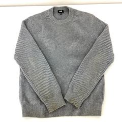 UNIQLO ユニクロ　ミドルゲージクルーネックセーター　グレー　サイズＭ
